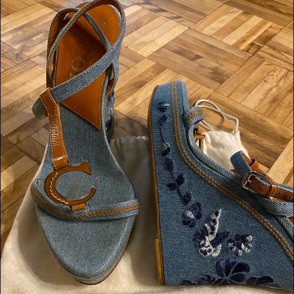 Christian Dior Couture Jean Platform Wedge - Picture 2 of 6